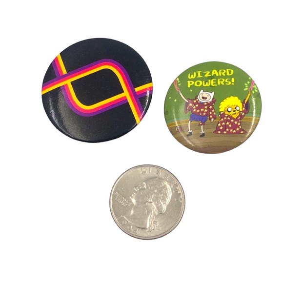 Bundle of Two Button Pins - Picture 3 of 3